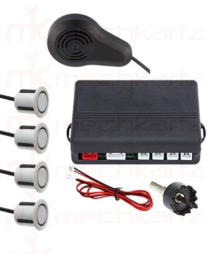 Soundvox Parking Sensor Set of 4pcs. for all Car Models Talking Type White