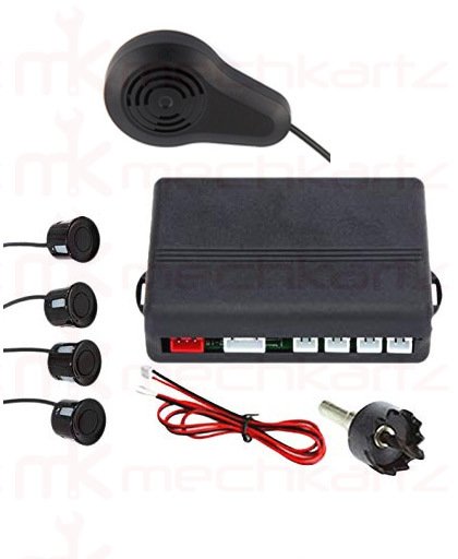 Soundvox Parking Sensor Set of 4pcs. for all Car Models Talking Type Black