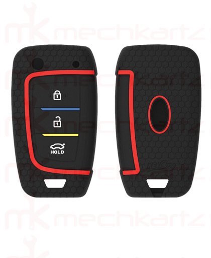 Premium Quality Silicone Key Cover for Hyundai Verna 2018 Flip Type