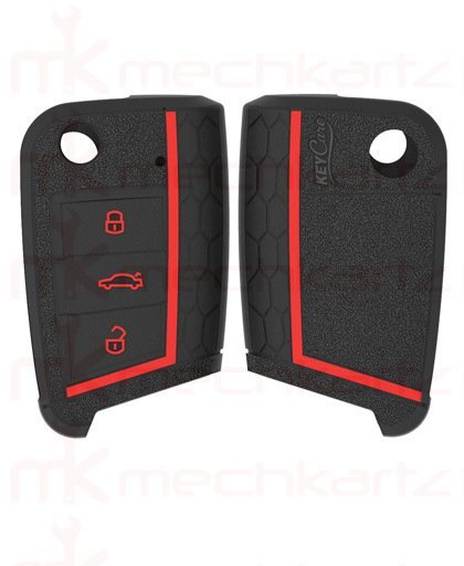 Premium Quality Silicone Key Cover for Skoda MQB Flip Type Key
