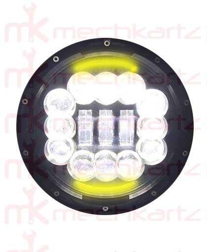 Universal 7 Inch 3 Projector + 12 LED Headlight Imported