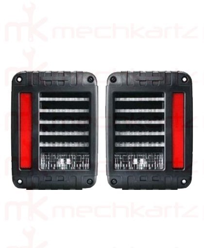 Mahindra Thar Jeep LED Wrangler Horizontal Type Tail Light Set