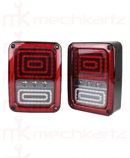Mahindra Thar Jeep LED Wrangler Snake Type Tail Light Set
