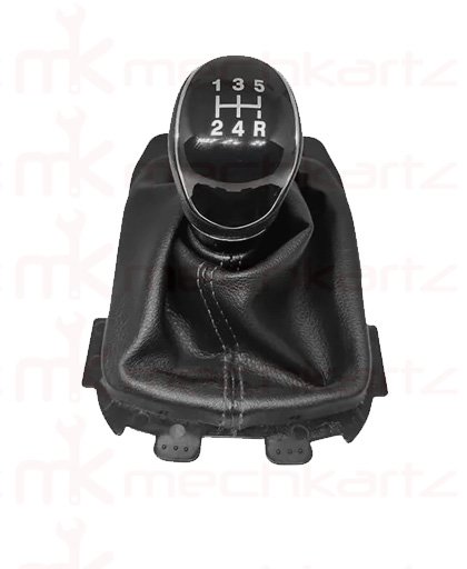 Ford Ecosport Gear Shift Lever Knob With Black Leather Cover